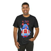Patriotic Gnome Celebrating the 4th of July Short Sleeve T-Shirt
