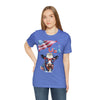 Mother Moo Patriotic USA Cow 4th of July Short Sleeve T-Shirt