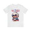 4th of July Little Cool Patriotic Eagle 4th of July Short Sleeve T-Shirt