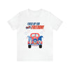 Fired Up for Freedom Gnomes and Trucks 4th of July Short Sleeve T-Shirt