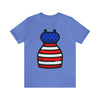 Patriotic Red, White and Blue Lady Casual Dress 4th of July Short Sleeve T-Shirt
