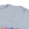 Patriotic Gnome Showing Love on the 4th of July Short Sleeve T-Shirt