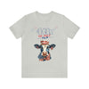 Mother Moo Cow Patriotic 4th of July Short Sleeve T-Shirt