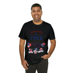 Land of the Free Gnomes Celebrating the 4th of July Short Sleeve T-Shirt