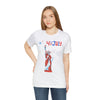 Statue of Liberty Home of the Brave and Free 4th of July Short Sleeve T-Shirt