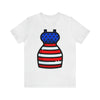 Patriotic Red, White and Blue Lady Casual Dress 4th of July Short Sleeve T-Shirt