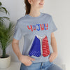 Patriotic Red, White and Blue Sweater T-shirt for the 4th of July Short Sleeve T-Shirt