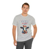 Mother Moo Cow Patriotic 4th of July Short Sleeve T-Shirt