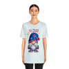 Home of the Brave Patriotic Gnome 4th of July Short Sleeve T-Shirt