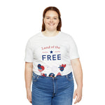 Land of the Free Gnomes Celebrating the 4th of July Short Sleeve T-Shirt