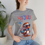 Cool Patriotic Little Bird on the 4th of July Short Sleeve T-Shirt