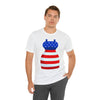 Patriotic Red, White and Blue Formal Dress 4th of July Short Sleeve T-Shirt