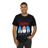 Patriotic Gnomes Sending a Happy 4th of July Short Sleeve T-Shirt