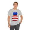 Patriotic Red, White and Blue Formal Dress 4th of July Short Sleeve T-Shirt