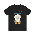 Cheers to Freedom Let's Have a Beer Red Sparkles 4th of July Short Sleeve T-Shirt