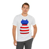 Patriotic Red, White and Blue Formal Dress 4th of July Short Sleeve T-Shirt