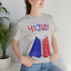 Patriotic Red, White and Blue Sweater T-shirt for the 4th of July Short Sleeve T-Shirt