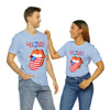 Patriotic Lips Being Funny on the 4th of July Short Sleeve T-Shirt