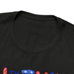 Patriotic Red, White and Blue Casual Shirt 4th of July Short Sleeve T-Shirt