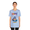 Home is Where the Heart Is Patriotic Eagle 4th of July Short Sleeve T-Shirt