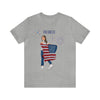 Let's Be Patriotic Flags and Fireworks Lady 4th of July Short Sleeve T-Shirt