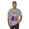 Patriotic Red, White and Blue Sweater T-shirt for the 4th of July Short Sleeve T-Shirt