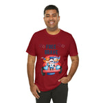 Land of the Free Home of the Brave Bears and Trucks 4th of July Short Sleeve T-Shirt