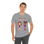 Celebrate With Us Patriotic Girls 4th of July Short Sleeve T-Shirt