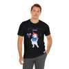 Sweet Land of Liberty Unicorn Red, White and Blue 4th of July Short Sleeve T-Shirt