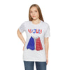 Patriotic Red, White and Blue Sweater T-shirt for the 4th of July Short Sleeve T-Shirt