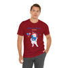 Sweet Land of Liberty Unicorn Red, White and Blue 4th of July Short Sleeve T-Shirt