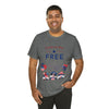 Land of the Free Gnomes Celebrating the 4th of July Short Sleeve T-Shirt