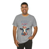 Mother Moo Cow Patriotic 4th of July Short Sleeve T-Shirt