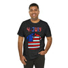 Patriotic Red, White and Blue Casual Shirt 4th of July Short Sleeve T-Shirt