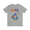 Home is Where the Heart Is Patriotic Eagle 4th of July Short Sleeve T-Shirt