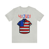 Patriotic Red, White and Blue Casual Shirt 4th of July Short Sleeve T-Shirt