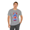 Patriotic Gnome Celebrating the 4th of July Short Sleeve T-Shirt