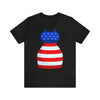 Patriotic Red, White and Blue Formal Dress 4th of July Short Sleeve T-Shirt