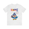 Home is Where the Heart Is Patriotic Eagle 4th of July Short Sleeve T-Shirt