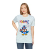 Home is Where the Heart Is Patriotic Eagle 4th of July Short Sleeve T-Shirt