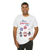 Happy Independence Day From the Rocking Gnome Band Celebrating the 4th of July Short Sleeve T-Shirt