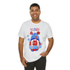Patriotic Gnome Celebrating the 4th of July Short Sleeve T-Shirt