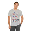 Happy Independence Day From the Rocking Gnome Band Celebrating the 4th of July Short Sleeve T-Shirt