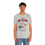 Oh My Stars! Chipmunk and Fireworks 4th of July Short Sleeve T-Shirt