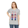 Patriotic and Brave Boys Celebrating 4th of July Short Sleeve T-Shirt