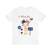 Mother Giraffe Happy 4th of July Short Sleeve T-Shirt