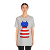 Patriotic Red, White and Blue Formal Dress 4th of July Short Sleeve T-Shirt
