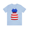 Patriotic Red, White and Blue Formal Dress 4th of July Short Sleeve T-Shirt
