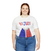 Patriotic Red, White and Blue Sweater T-shirt for the 4th of July Short Sleeve T-Shirt