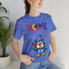 Home is Where the Heart Is Patriotic Eagle 4th of July Short Sleeve T-Shirt